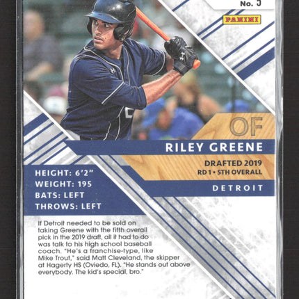 2019 Panini Elite Extra Edition Riley Greene #5