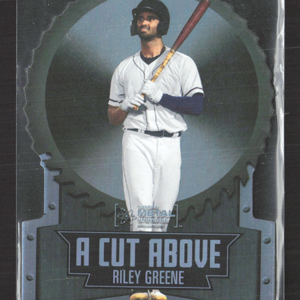 2022 Skybox Metal Universe Champions A Cut Above Riley Greene #ACA-8 Die-cut