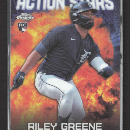 2023 Topps Chrome Action Stars Riley Greene #ASC-8 RC