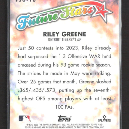 2023 Topps Chrome Future Stars Riley Greene #FSU-16 RC
