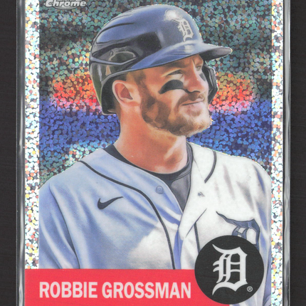 2022 Topps Chrome Robbie Grossman #384 Speckle Refractor 056/150