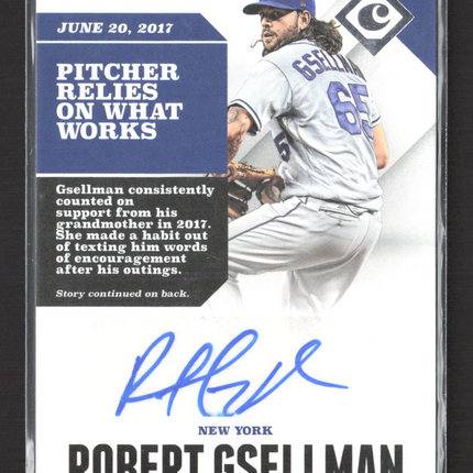 2017 Panini Chronicles Robert Gsellman #CA-RG auto