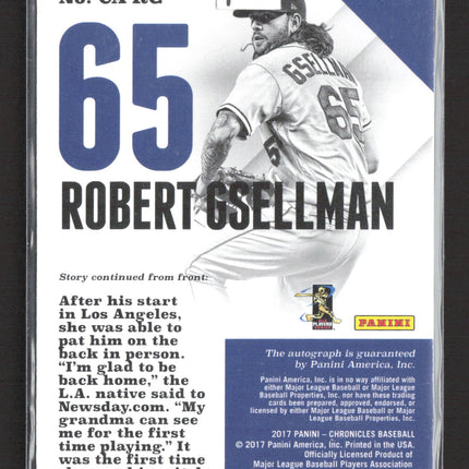 2017 Panini Chronicles Robert Gsellman #CA-RG auto