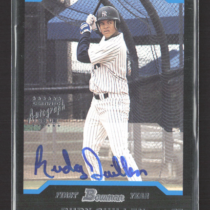 2004 Bowman Rudy Guillen #166 auto