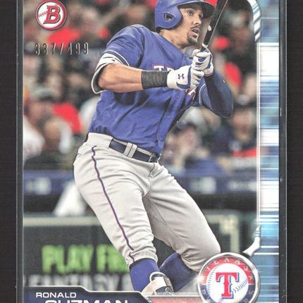 2018 Topps Bowman Ronald Guzman #88 Blue Sky 337/499