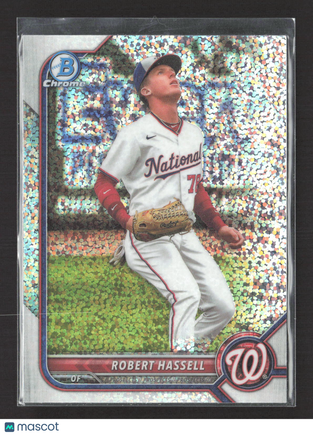 2022 Bowman Chrome Draft Robert Hassell #BDC-169 Speckle Refractor
