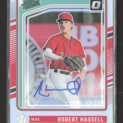 2024 Panini Donruss Optic Robert Hassell #117 auto