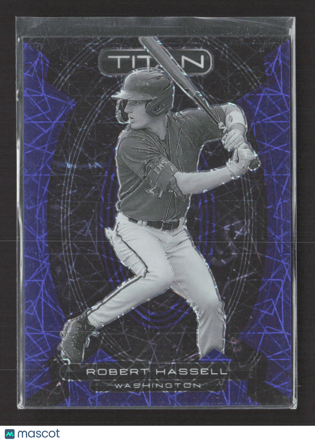 2023 Panini Chronicles Titan Baseball Robert Hassell #16 blue /99