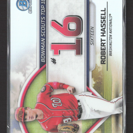 2023 Bowman Chrome Bowman Scouts Top 100 Robert Hassell #BTP-16