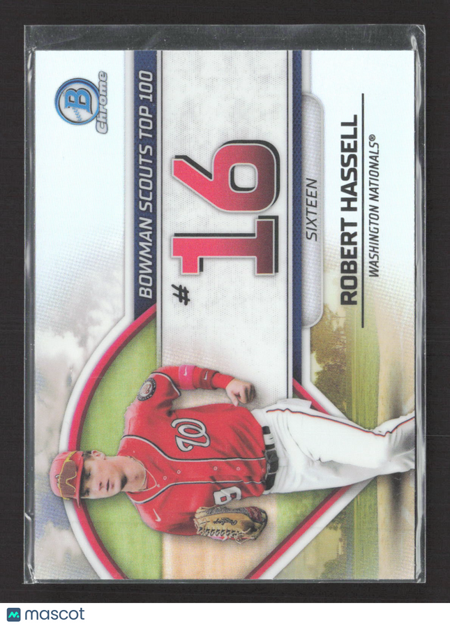 2023 Bowman Chrome Bowman Scouts Top 100 Robert Hassell #BTP-16