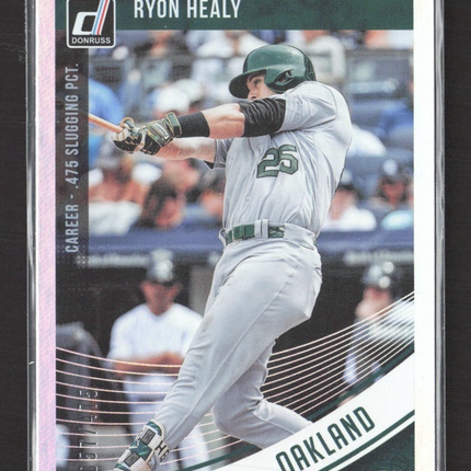 2018 Panini Donruss Ryon Healy #121 holo