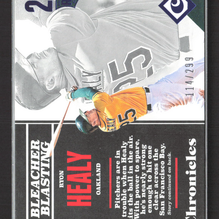 2017 Panini Chronicles Bleacher Blasting Ryon Healy #142 RC 114/299