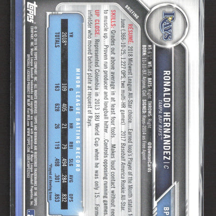 2019 Topps Bowman Ronaldo Hernandez #BP-146 Blue 1st Bowman 110/150