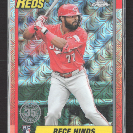 2025 Topps Chrome 1990 Topps Baseball Rece Hinds #T90C-17 Mega Box Mojo RC