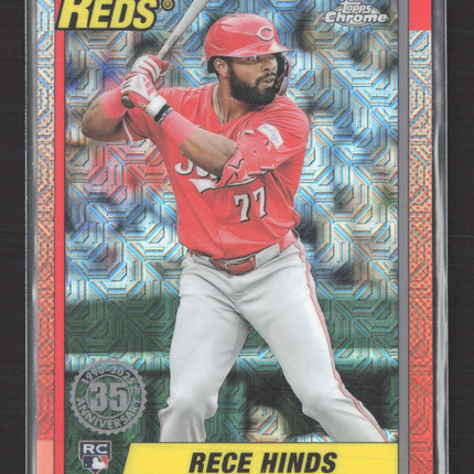 2025 Topps Chrome 1989 Topps Silver Pack Mojo Refractor Rece Hinds #T90C-17 RC