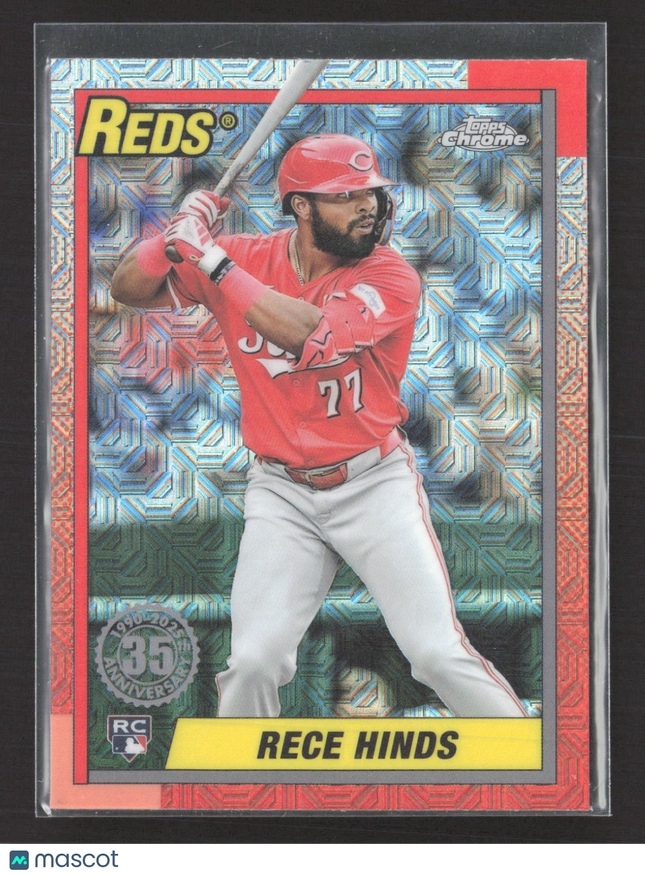 2025 Topps Chrome 1989 Topps Silver Pack Mojo Refractor Rece Hinds #T90C-17 RC