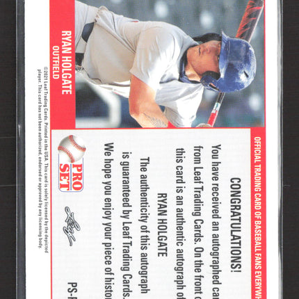2021 Leaf Pro Set Ryan Holgate #PS-RH2 RC auto