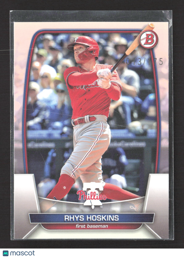 2018 Bowman Rhys Hoskins #66 Pink 013/175