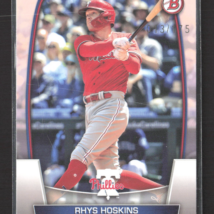 2018 Bowman Rhys Hoskins #66 Pink 013/175