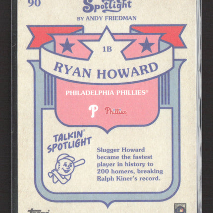 2024 Topps Spotlight by Andy Friedman Ryan Howard #90