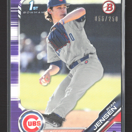 2019 Bowman Draft Ryan Jensen #BD-91 Purple 056/250