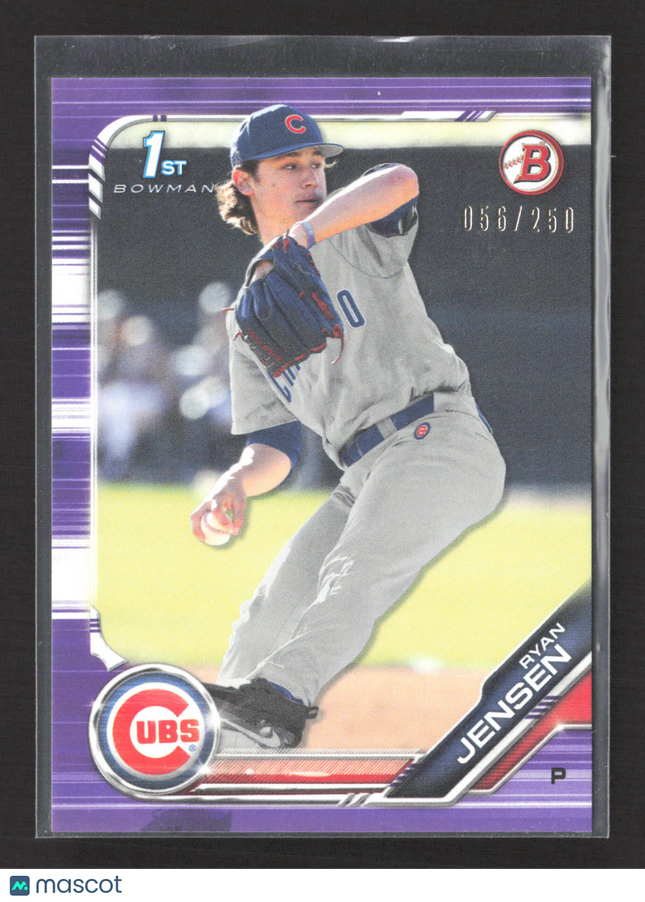 2019 Bowman Draft Ryan Jensen #BD-91 Purple 056/250