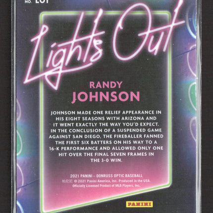 2021 Panini Donruss Optic Lights Out Randy Johnson #LO1