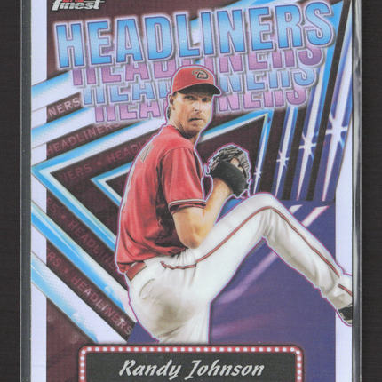 2023 Topps Finest Headliners Randy Johnson #FH-10 holo