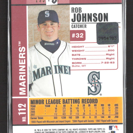 2008 Topps Co-Signers Rob Johnson #112 auto /500