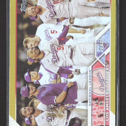 2023 Topps Mookie Betts Trea Turner Will Smith Freddie Freeman #219 Gold