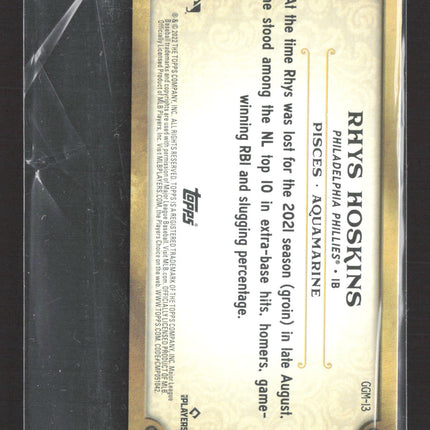 2022 Topps Gypsy Queen GQ Gems Rhys Hoskins #GGM-13