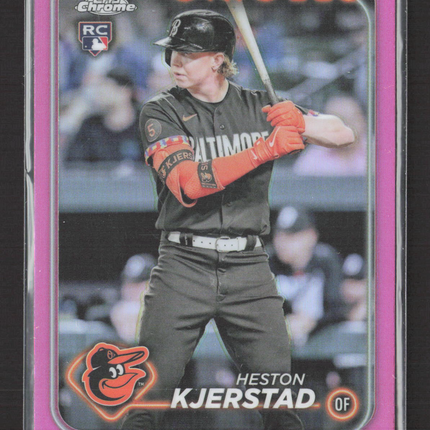2024 Topps Chrome Heston Kjerstad #142 Pink RC