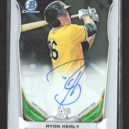2014 Topps Bowman Chrome Ryon Healy #BCAP-RH auto