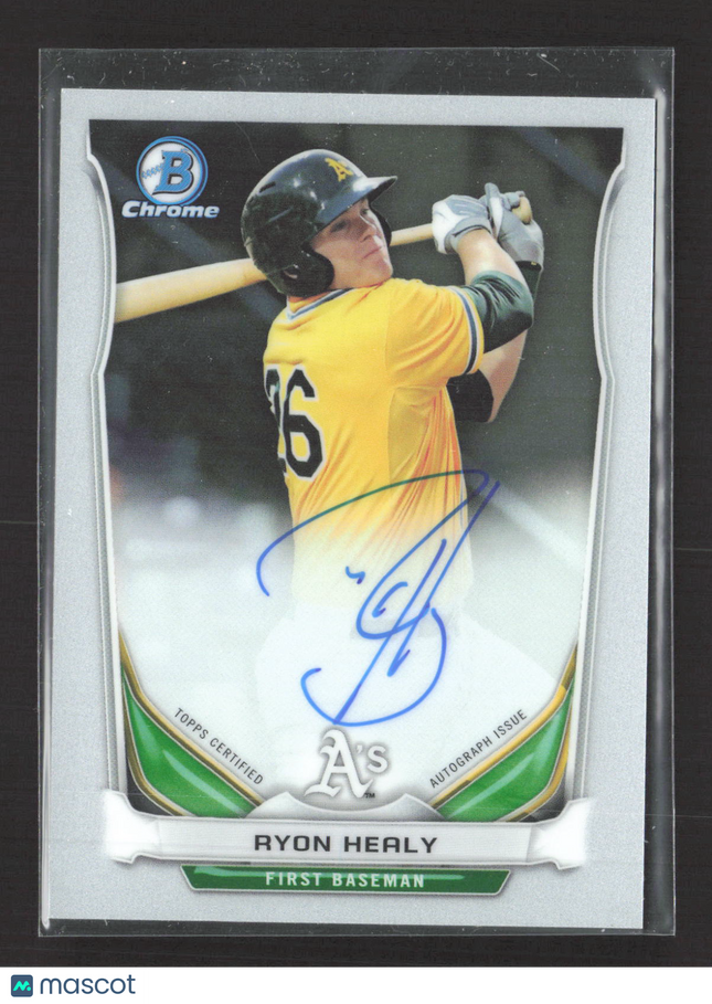 2014 Topps Bowman Chrome Ryon Healy #BCAP-RH auto