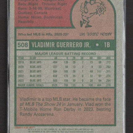 2020 Topps Heritage Vladimir Guerrero Jr. #508
