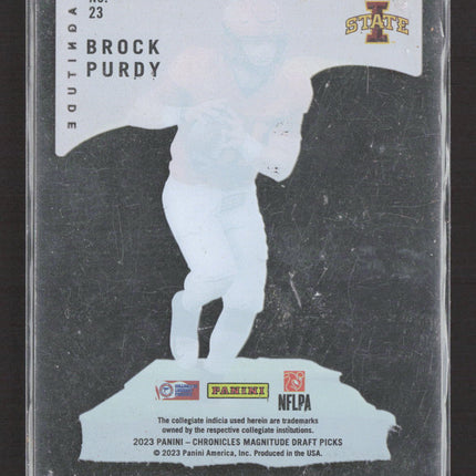 2023 Panini Chronicles Magnitude Draft Picks Brock Purdy #23