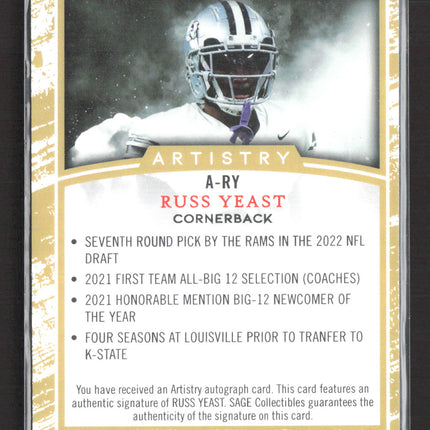 2022 SAGE Artistry Russ Yeast #A-RY