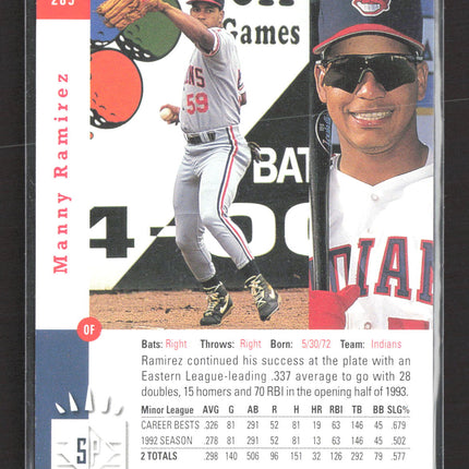 1993 Upper Deck SP Premier Prospects Manny Ramirez #285