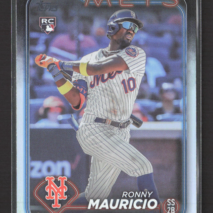 2024 Topps Series One Ronny Mauricio #224 RC rainbow foil