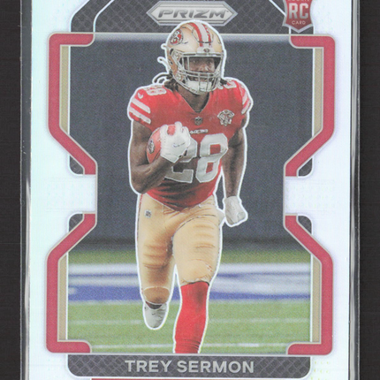 2021 Panini Prizm Trey Sermon #354 RC silver