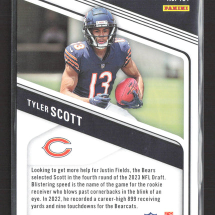 2023 Panini Donruss Elite Football Tyler Scott #191 Blue 08/99 RC