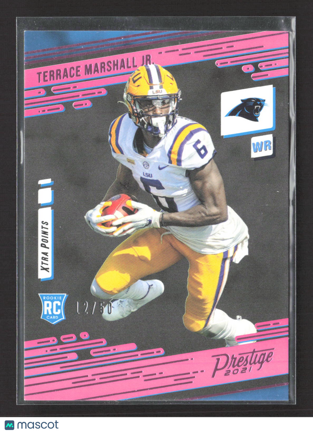 2021 Panini Prestige Xtra Points Terrace Marshall Jr. #216 Pink 12/50 RC