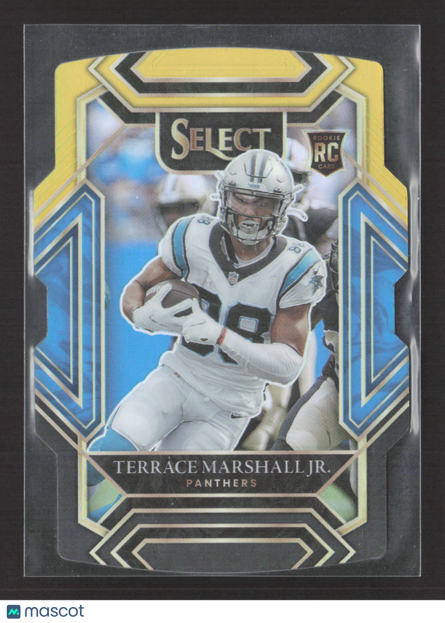 2022 Panini Select Club Level Terrace Marshall Jr. #262 Blue Yellow Prizm RC