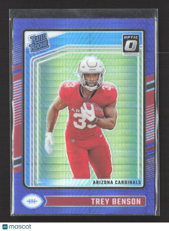 2024 Panini Donruss Optic Trey Benson #293 Blue Velocity