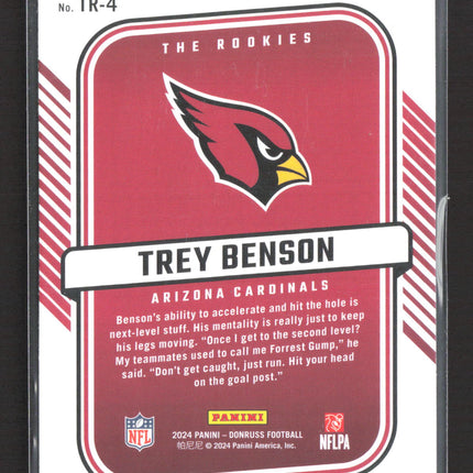 2024 Panini Donruss The Rookies Trey Benson #TR-4 Holo