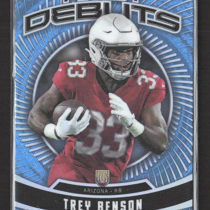 2024 Topps Finest Debuts Trey Benson #D-14 Blue RC 001/150