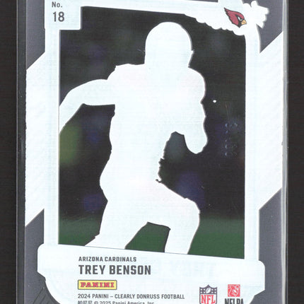2025 Panini Clearly Donruss The Rookies Trey Benson #18