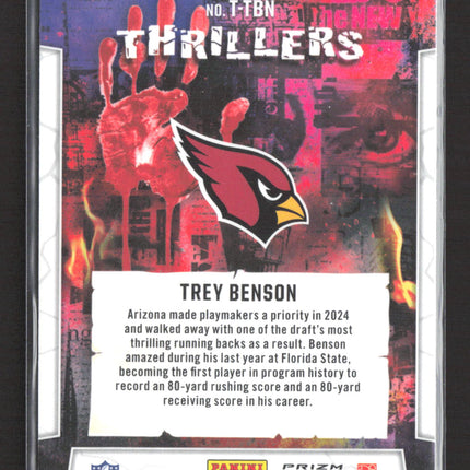 2024 Panini Rookies & Stars Thrillers Trey Benson #T-TBN RC