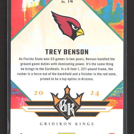 2024 Panini Donruss Gridiron Kings Trey Benson #14