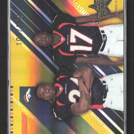 2004 Donruss Rookies & Stars Longevity Tatum Bell Darius Watts #98 gold /150